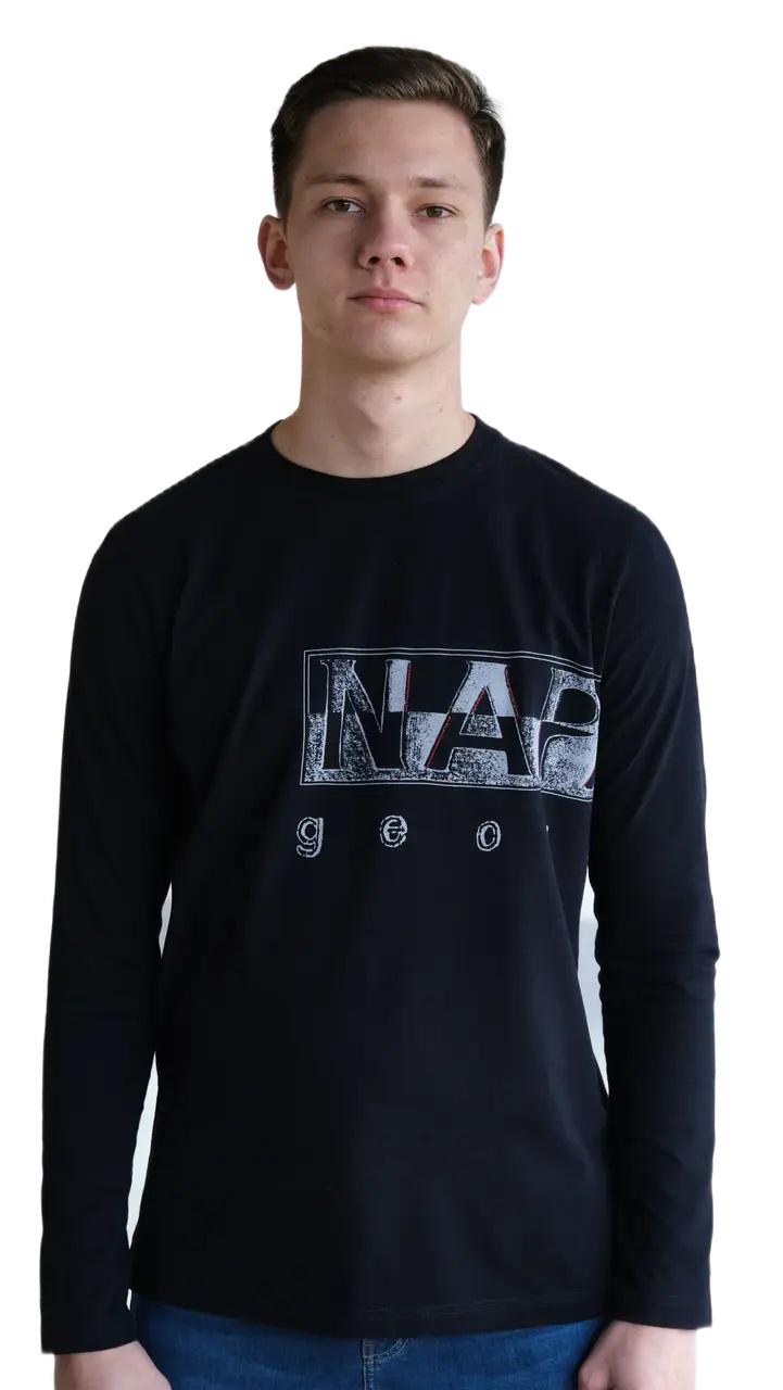 Лонгслів чоловічий Napapijri NPP-13525 3XL Black (10507490)