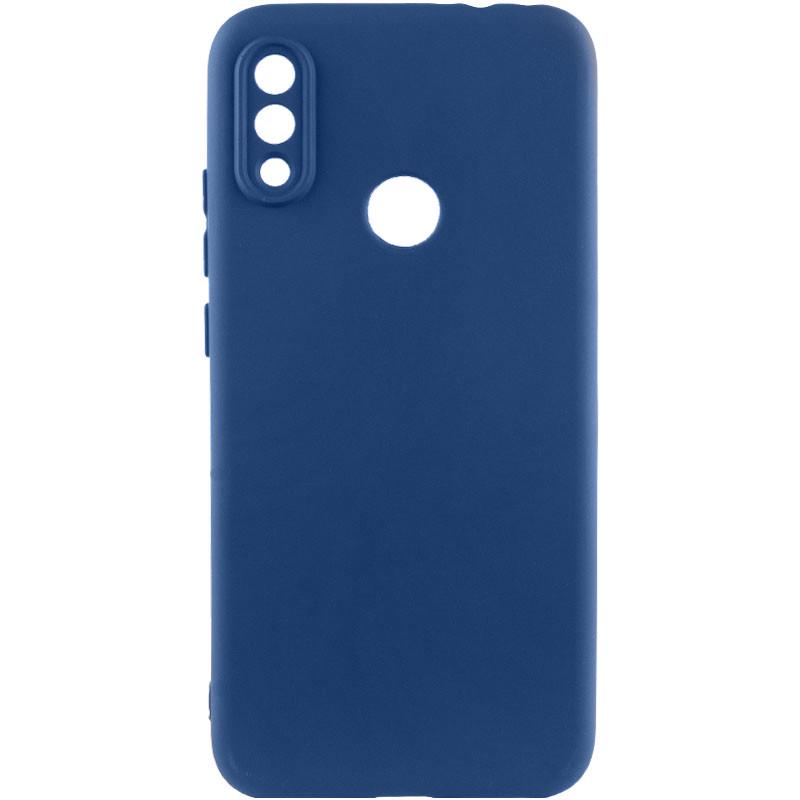 Противоударный чехол TPU GETMAN Liquid Silk Full Camera для Xiaomi Redmi Note 7 / Note 7 Pro / Note 7s Синий / Navy Blue