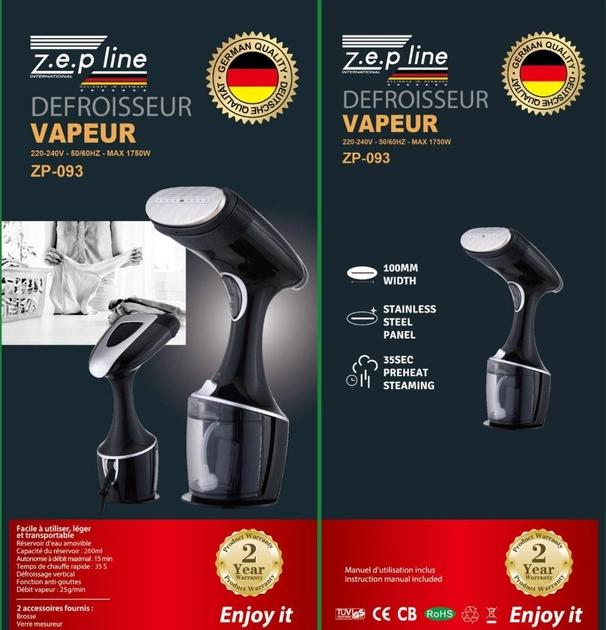 Отпариватель ручной вертикальный Zepline ZP093 1750 Вт - фото 6 Отпариватель ручной вертикальный Zepline ZP093 1750 Вт - фото 6