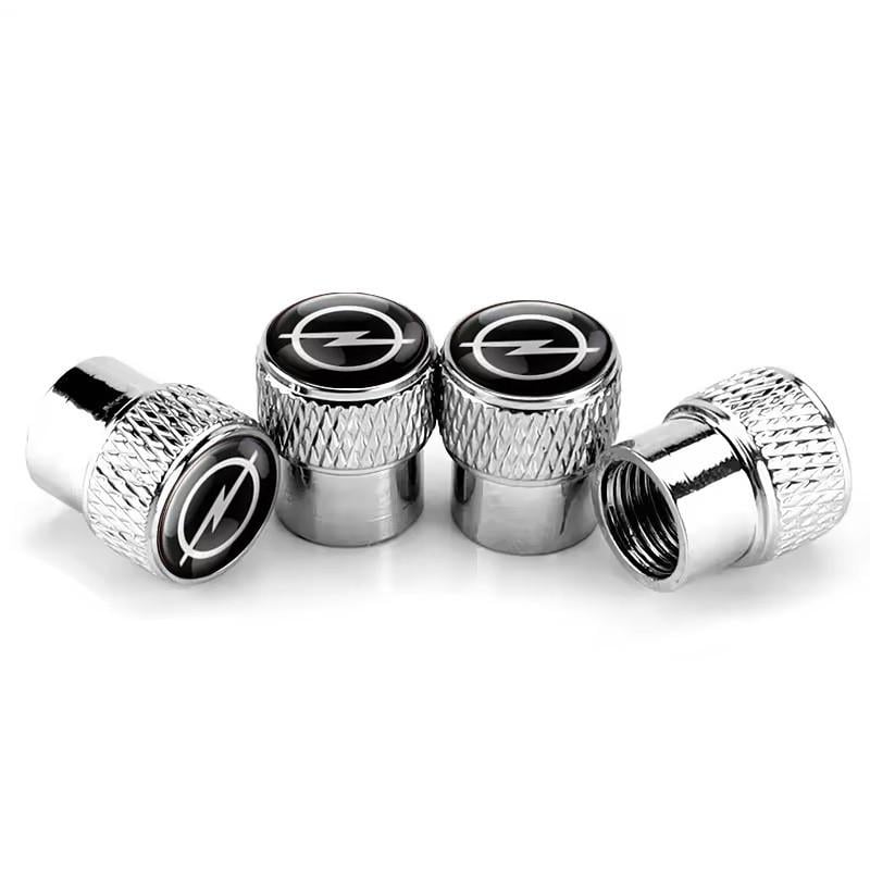 Набір захисних ковпачків на ніпель SUNROZ Caps для Opel Rif Metal Silver Opel 4 шт. (A67770)