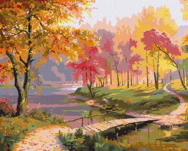 Картина по номерам Идейка Волшебная осень 40х50 см в термопакете (KHO2843)