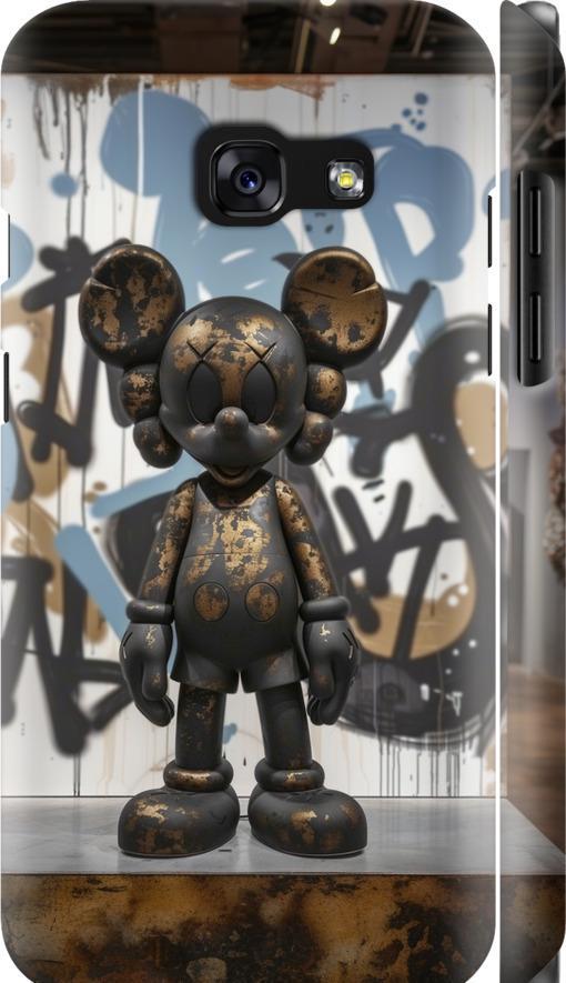 Чехол на Samsung Galaxy A3 (2017) Bronze kaws v2 (6098m-443-42517)