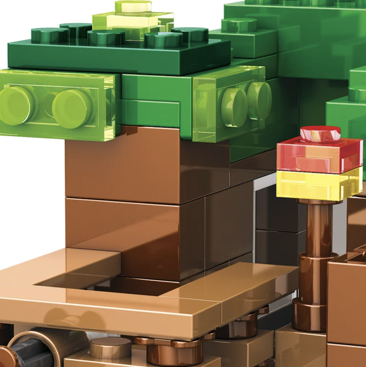 Конструктор My World Будинок біля водоспаду 379 деталей/персонажі/набір Майнкрафт (SJ8801) - фото 5