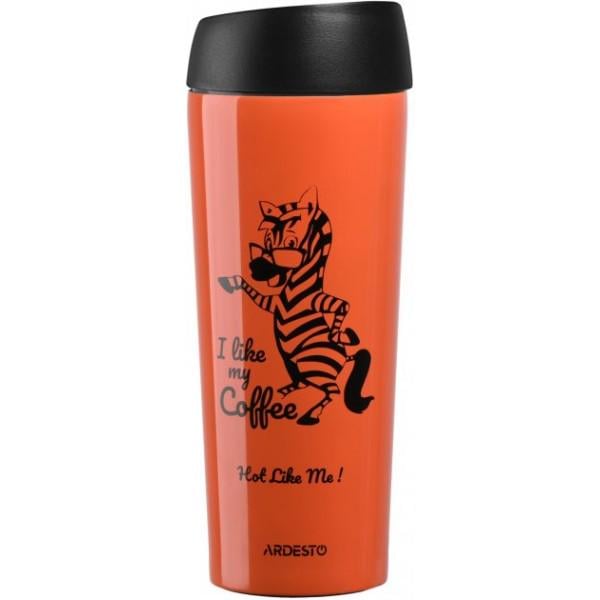 Термокружка Ardesto Coffee time Zebra 450 мл