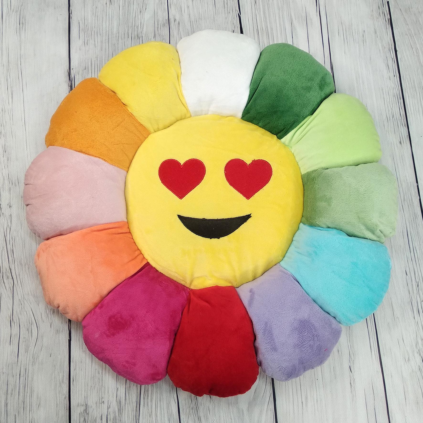 Мягкая игрушка-подушка Colorful Home Смайлик влюбленный d 45 см