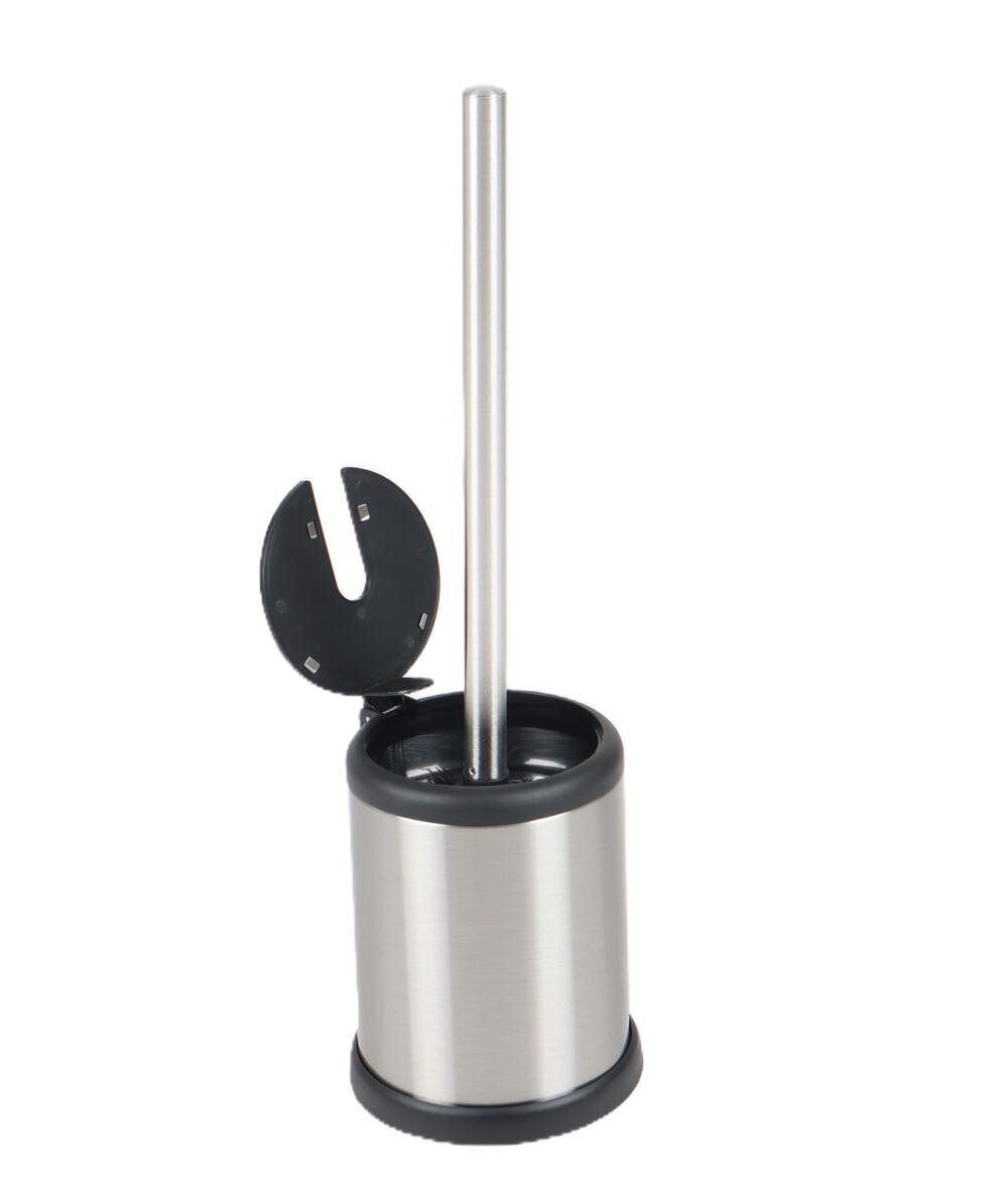 Йоржик для унітазу MIXXUS Topper-TB0201 SS Color підлоговий круглий Нержавіюча сталь (MI7093)