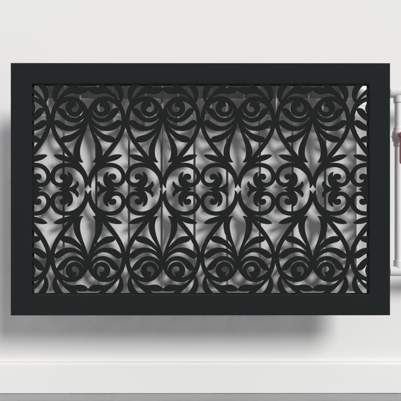 Решетка-экран на батарею SMARTWOOD 300 мм Чорный (R20041107)