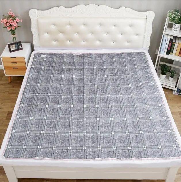 Электропростынь Electric Blanket с автоотключением 120 Вт 150х180 см Серый (2772425191)