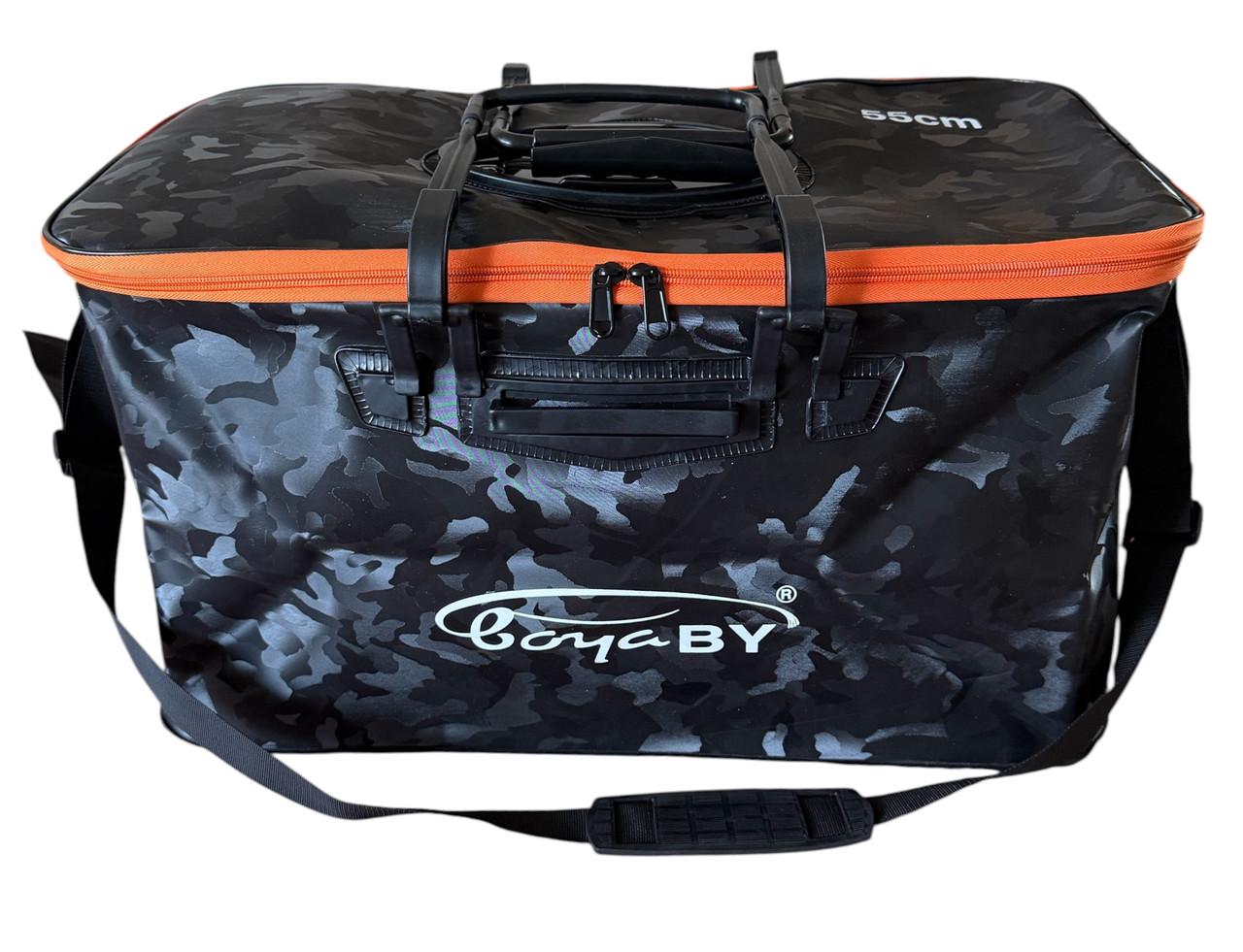 Сумка Bakkan рыболовная BOYA BY 55x30x29 см 48 л с клапаном прочный ПВХ для рыбы Черный (3026781679)