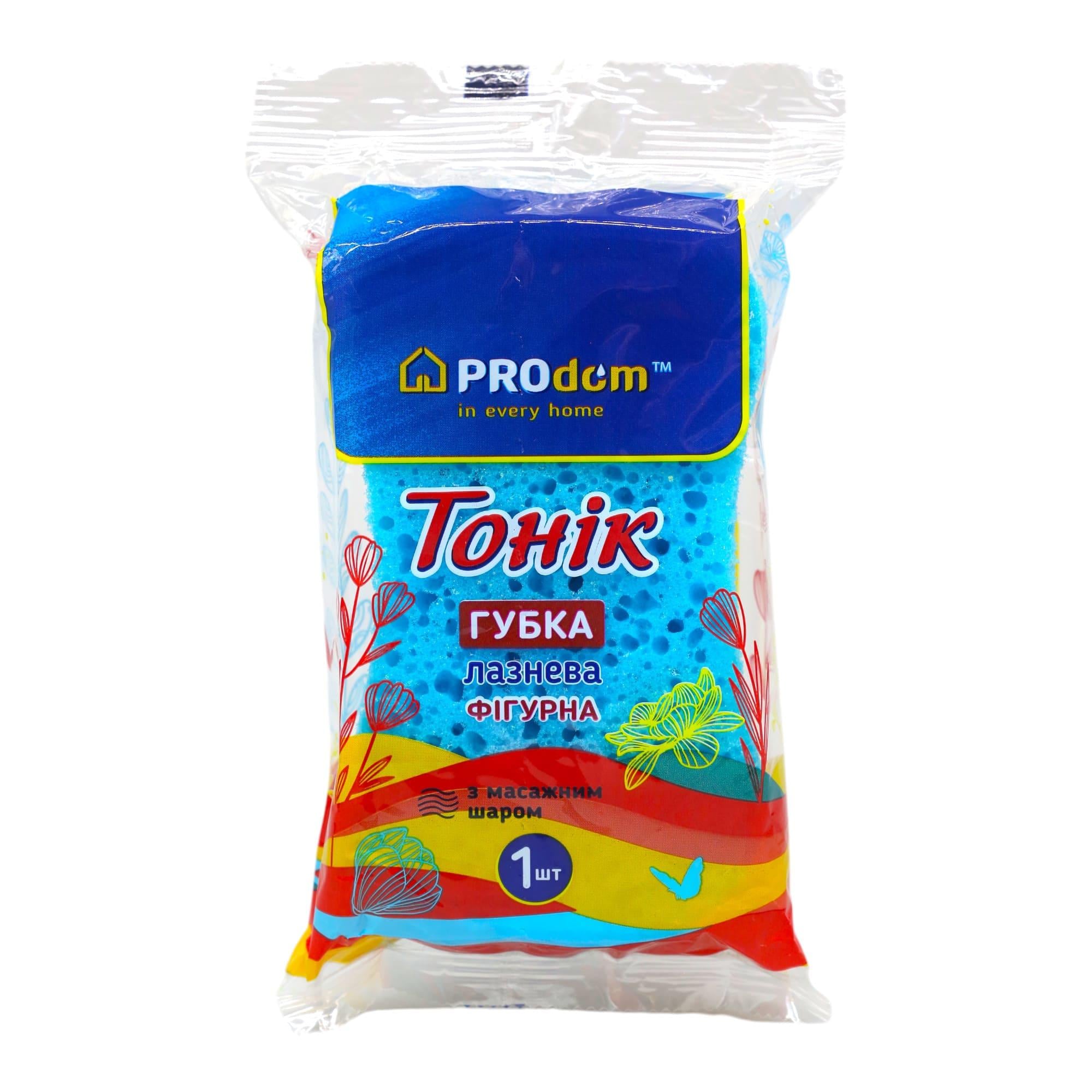 Губка банна ProDom Tonik пориста фігурна (НФ-00008302) Губка банна ProDom Tonik пориста фігурна (НФ-00008302)