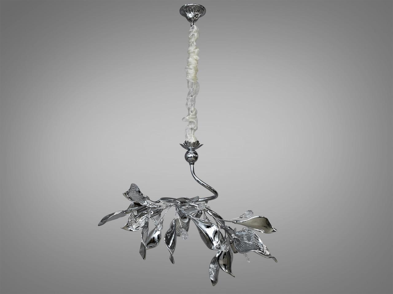 Люстра з керамічними елементами на кухню 7229-6PHR-LS на 6 ламп Хром (2511343138) - фото 4