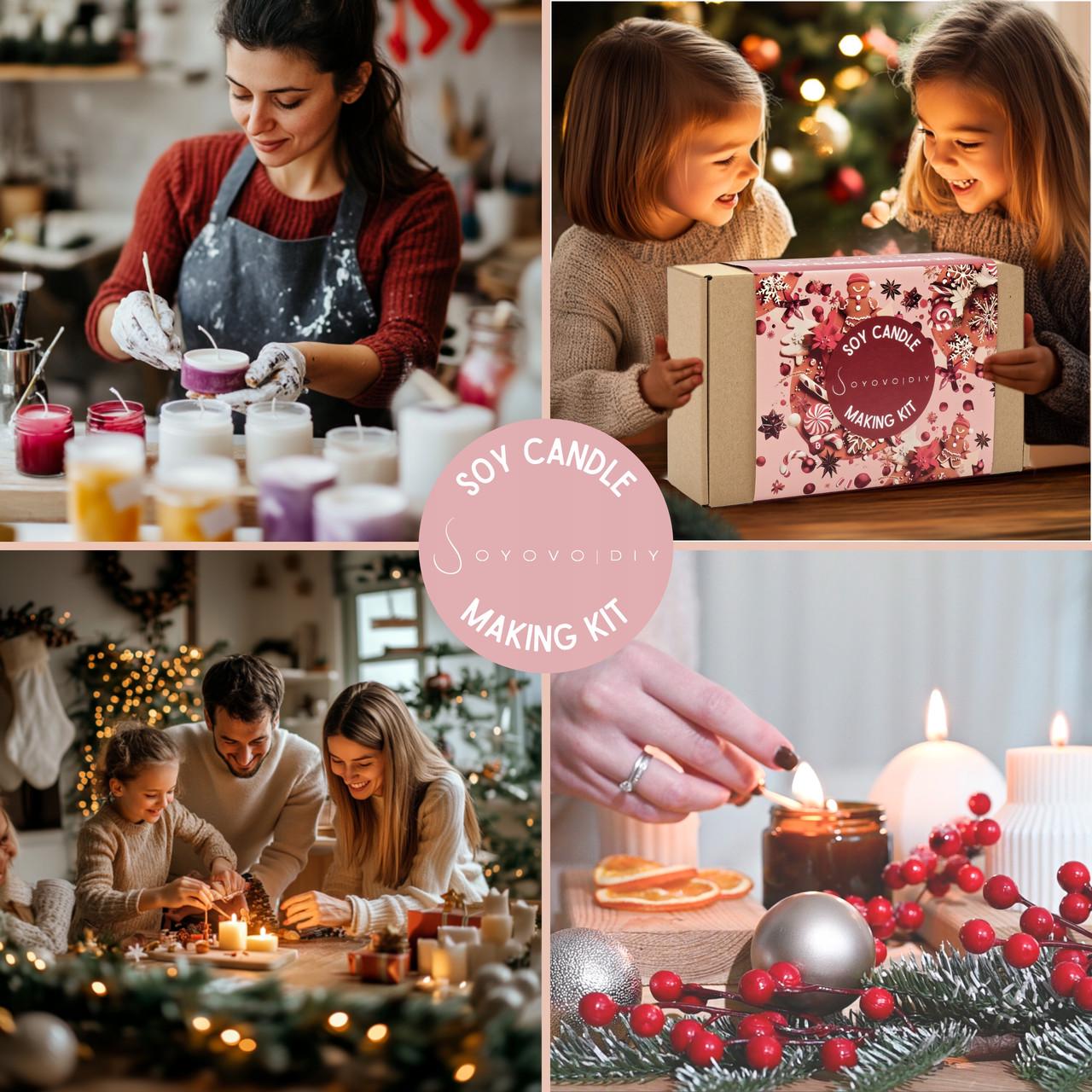 Набір для виготовлення соєвих свічок Diy квіти ефірна олія - фото 2