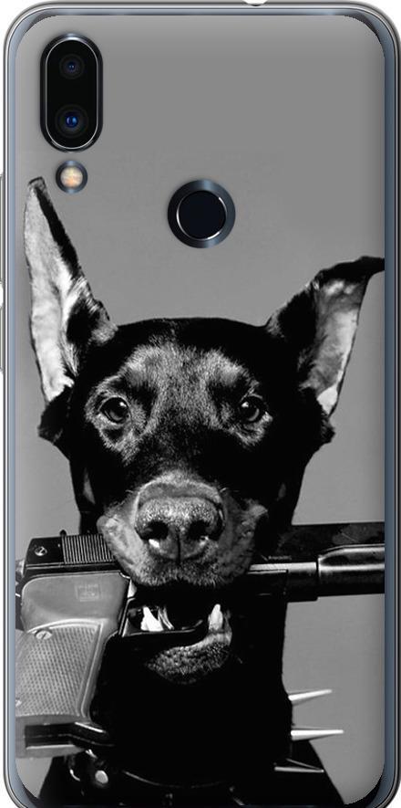 Чехол на Meizu Note 9 Доберман (2745u-1689-42517) Чехол на Meizu Note 9 Доберман (2745u-1689-42517)