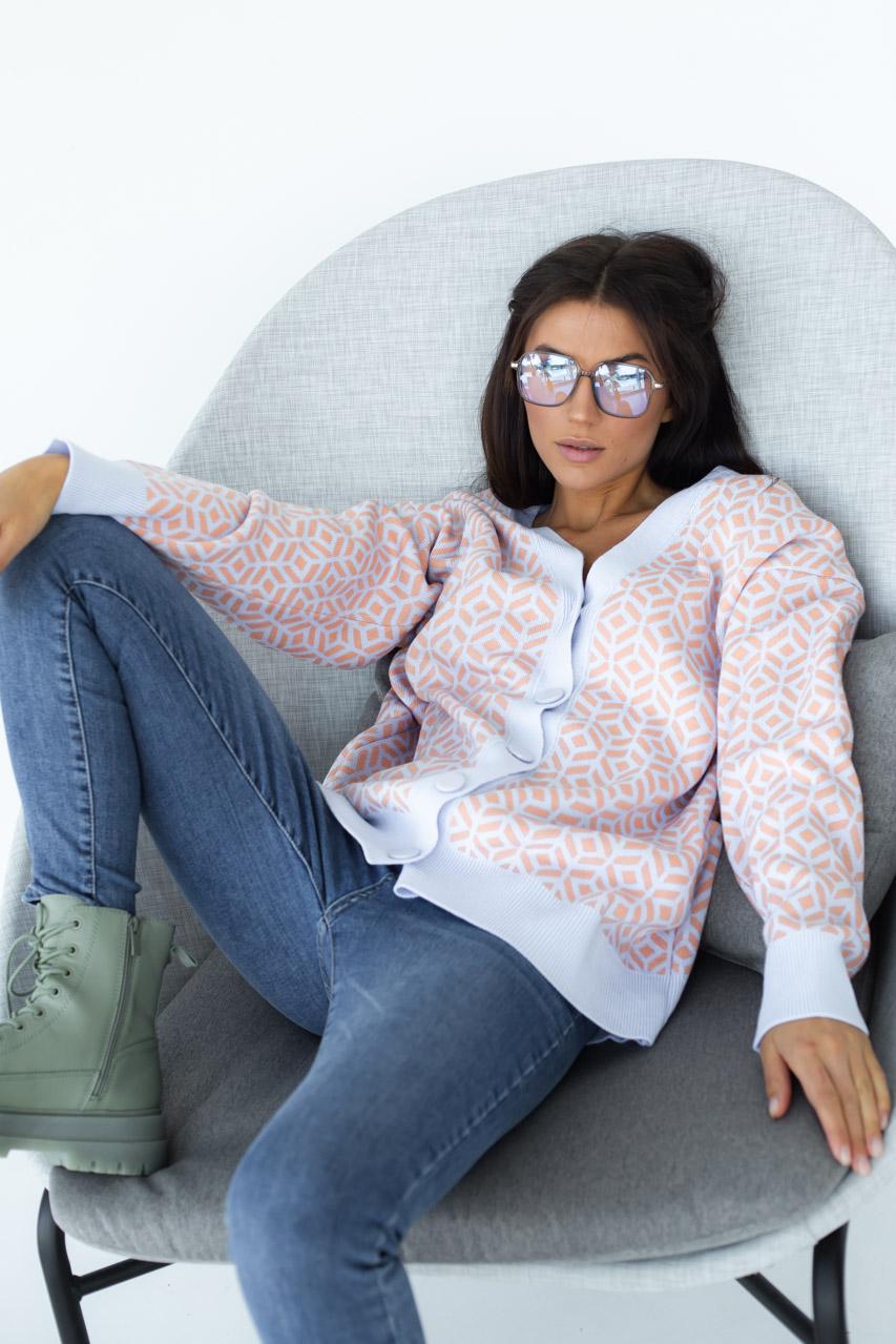 Кардиган подовжений QU STYLE S Блакитний (9528020) Кардиган подовжений QU STYLE S Блакитний (9528020)