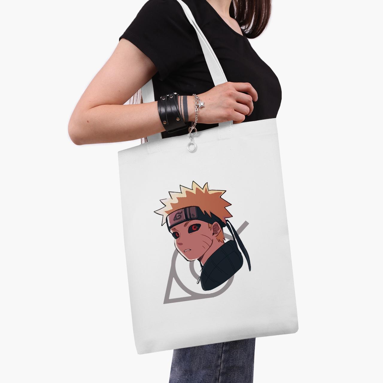 Эко сумка шоппер Naruto Uzumaki 41x35 см Белый (9227-2822-WT1)
