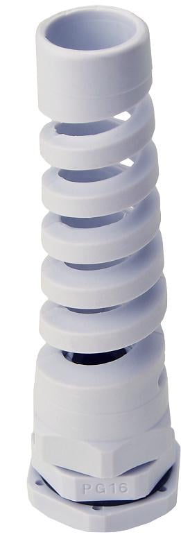 Ввод кабельный гибкий АСКО PGS16 IP68 полиамид для отверстий 22,3 мм кабель max Ø14 мм для шкафов Белый (A0150050050)