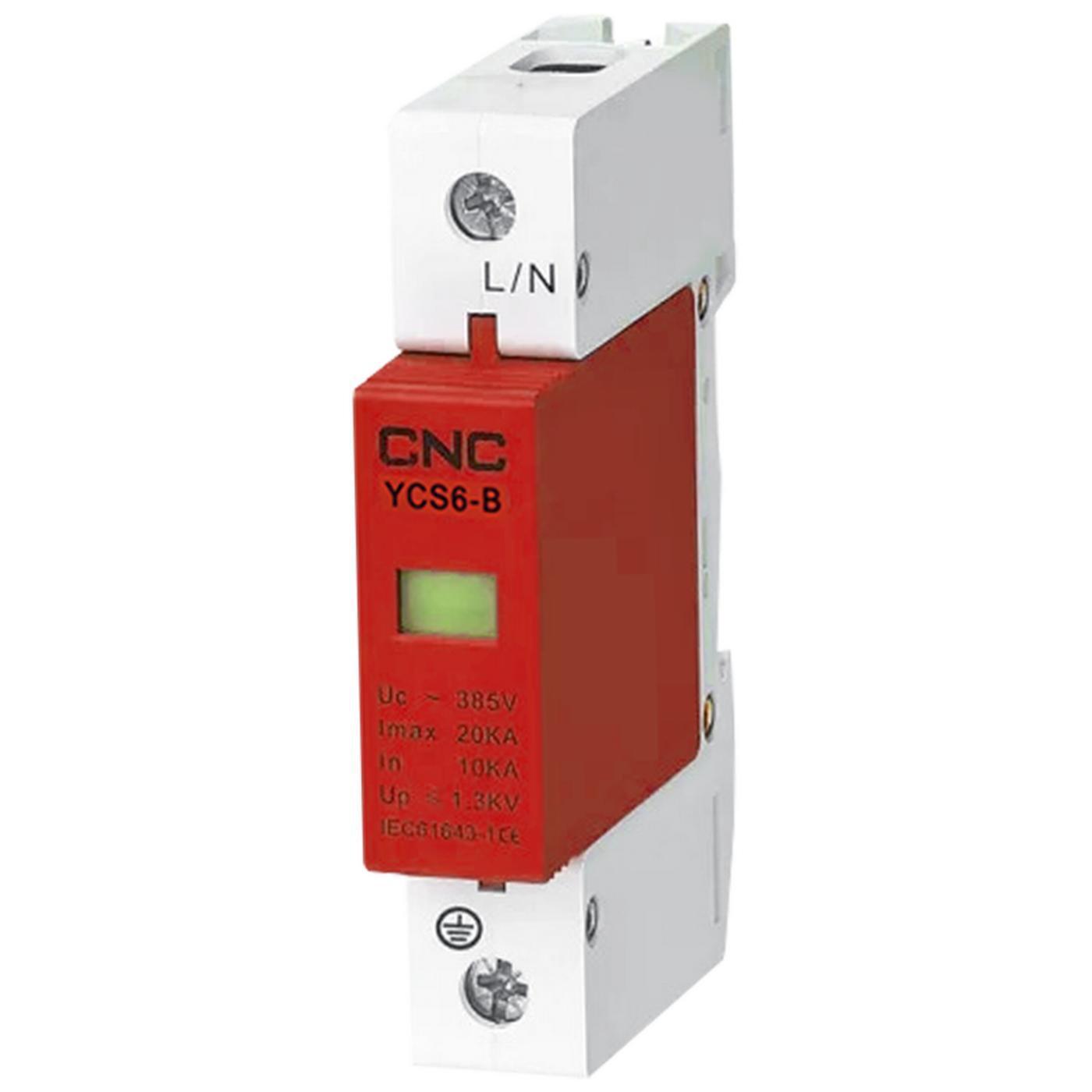 Ограничитель импульсного перенапряжения CNC на Din-рейке YCS6-B 1P 30-60 kA 385V (Б00033459)