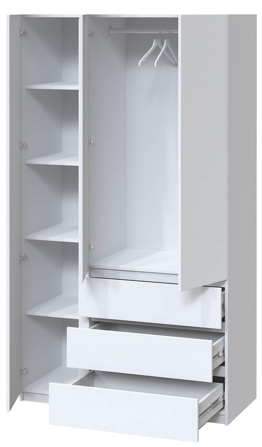 Шафа з дзеркалом Майстер Форм Брайт лівостороння 1200х520х2000 мм Білий (32395) - фото 2 Шафа з дзеркалом Майстер Форм Брайт лівостороння 1200х520х2000 мм Білий (32395) - фото 2