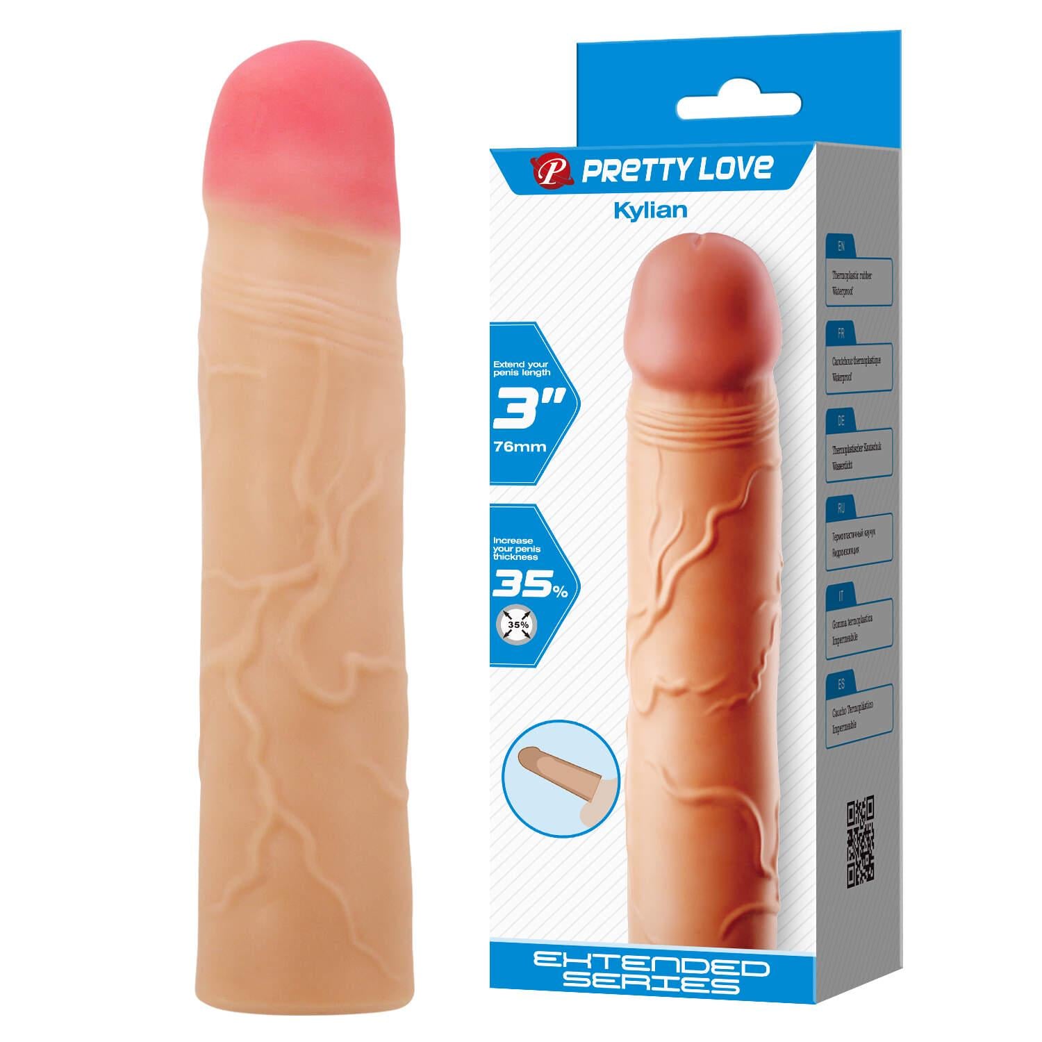 Насадка на член Pretty Love Kylian Penis Extender до 3" Flesh (36093900)
