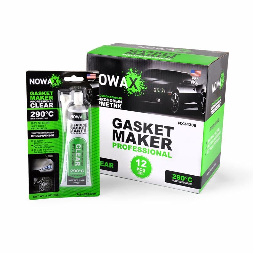 Герметик високотемпературний Nowax NX34309 +290⁰C 100% 85 г Прозорий (NX34309)