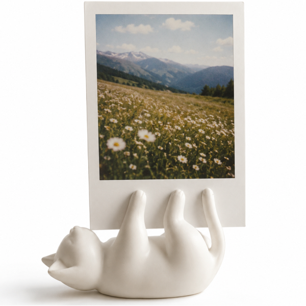 Фоторамка Котик для фото моментальной печати Instax/Polaroid Белый (34980685)