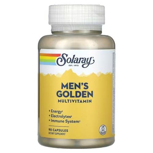 Витаминно-минеральные комплекс Solaray Men's Golden Multivitamin 90 Capsules (SOR-04794)