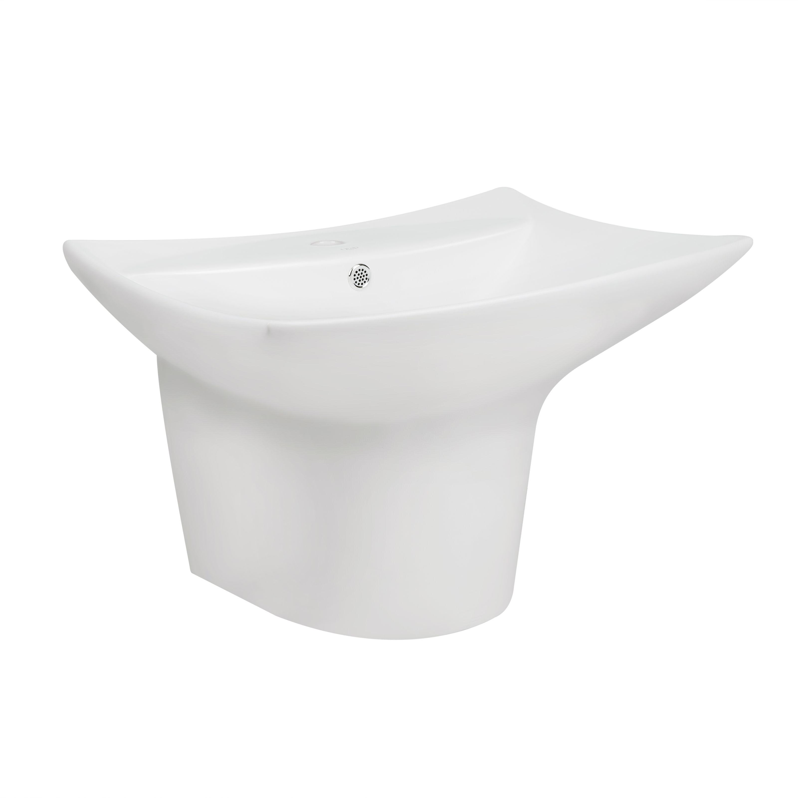 Умывальник подвесной Q-tap Presto QT2411G822W 600x440x400 мм Белый (112659) Умывальник подвесной Q-tap Presto QT2411G822W 600x440x400 мм Белый (112659)