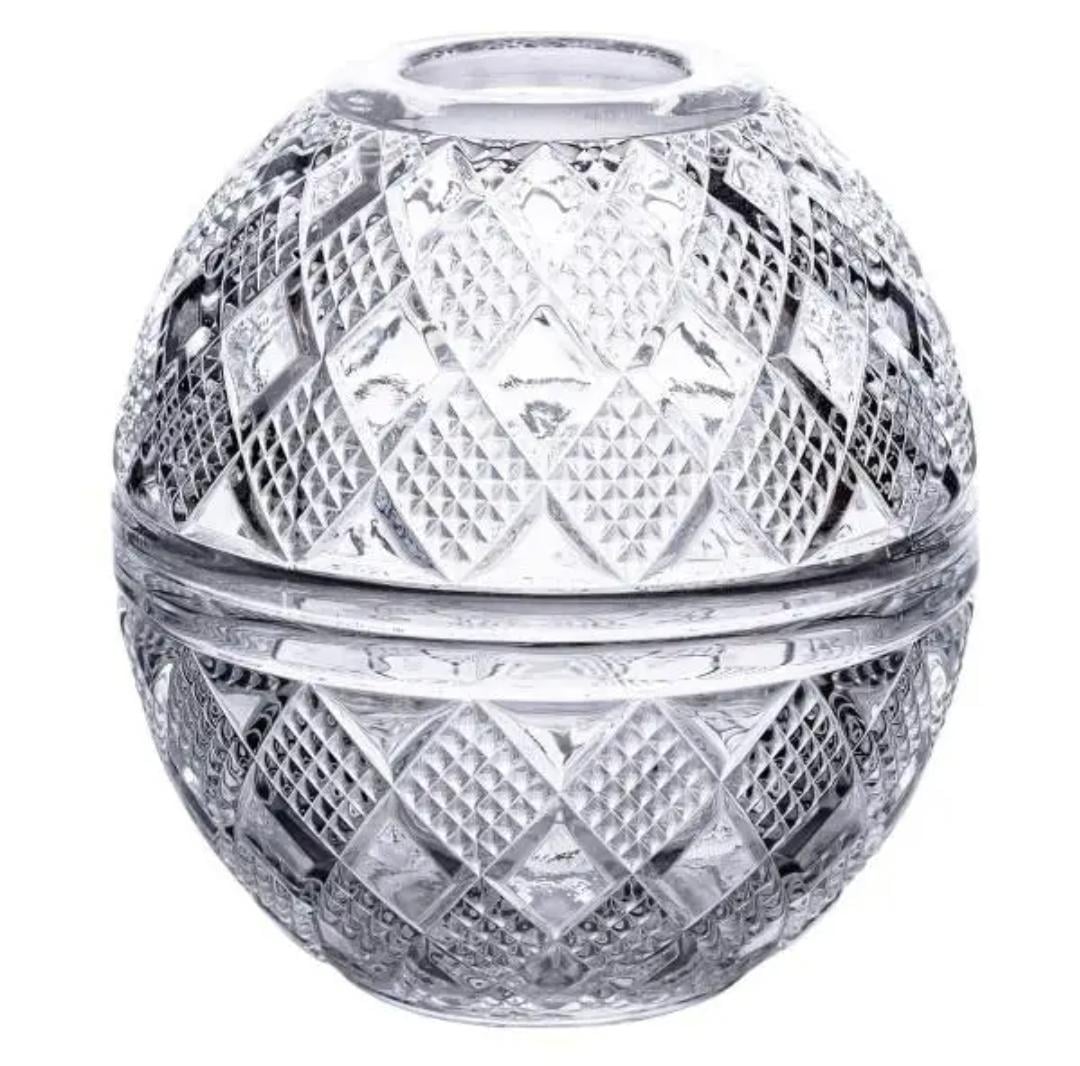 Серветниця скляна YIWU HP-4-110 настільна 17х15 см Прозорий (HP-4-110)