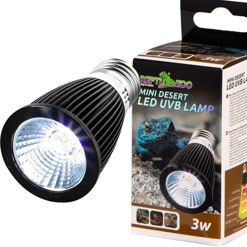 Лампа Repti-Zoo LED UVB 10.0 Desert 3W для пустынного террариума (RZ-LEDU03D)
