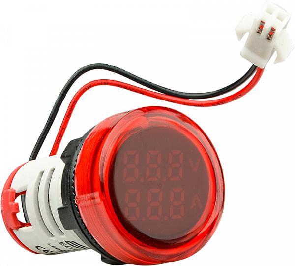 Амперметр-вольтметр цифровий АСКО-Укрем ED16-22 VAD 0-100A 50-500V круглий Червоний (A0190010136) Амперметр-вольтметр цифровий АСКО-Укрем ED16-22 VAD 0-100A 50-500V круглий Червоний (A0190010136)