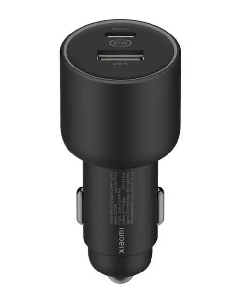 Зарядное устройство автомобильное Mijia Car Charger USB/Type-C BHR6814GL 67W Black