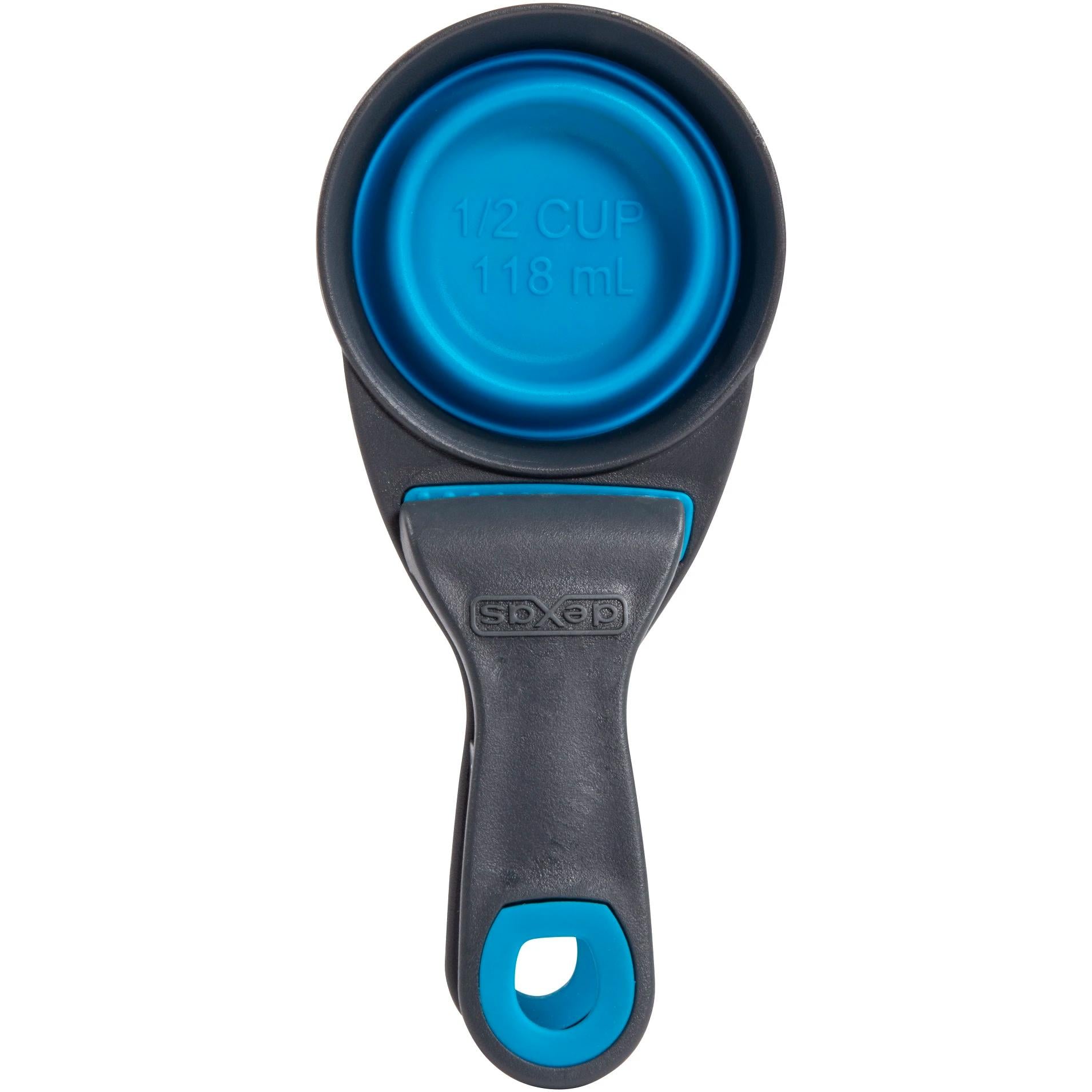 Мірна склянка для корму Dexas Collapsible KlipScoop з кліпсою 120 мл Блакитний (PW6504322194)