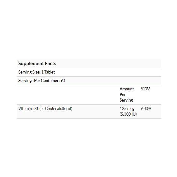 Витамин D Natrol Vitamin D3 5,000 IU 90 Tabs Strawberry Flavor (NTL-05891) - фото 3