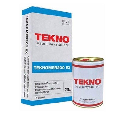 Гідроізоляція полімерцементна Tekno Teknomer 200 EX Crystallize еластична 25 кг 10 л - фото 1