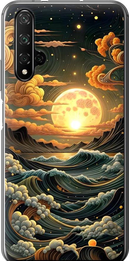 Чехол на Huawei Nova 5T Арт волны (6332u-1833-42517) Чехол на Huawei Nova 5T Арт волны (6332u-1833-42517)