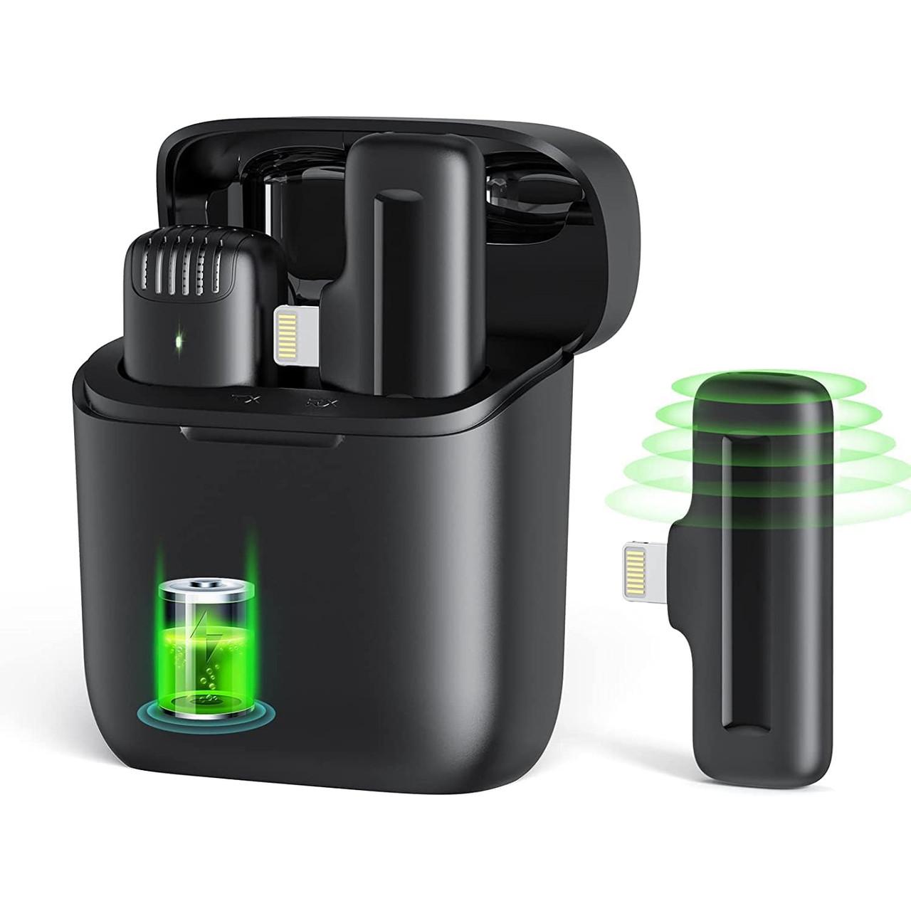 Микрофон беспроводной петличный Savetek P31 Lightning для iPhone/iPad с зарядным кейсом до 20 м - фото 3