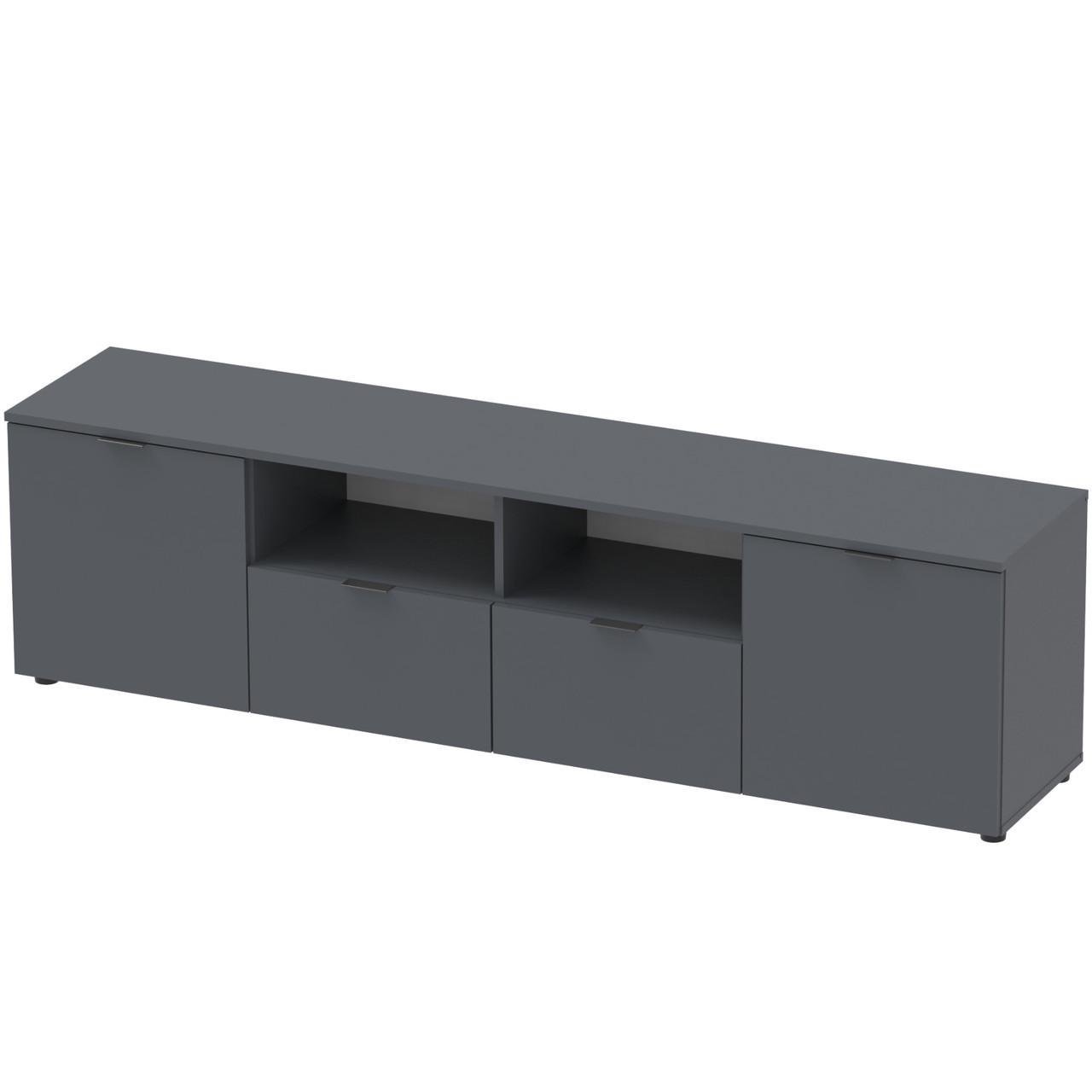 Тумба под ТВ Doros Рон 4 180х38х50 см Графит (DRS-011299)