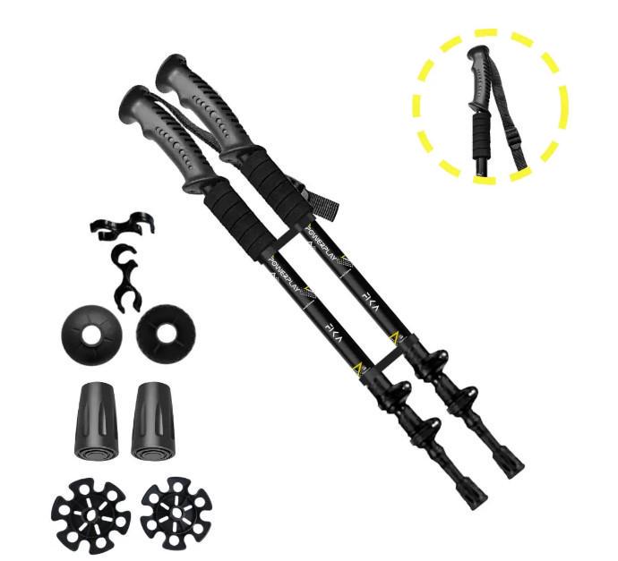 Трекінгові палиці PowerPlay 9106 Fika пара 60-135 см Black/Yellow (PP_9106_FIKA_Bl/Yellow) Трекінгові палиці PowerPlay 9106 Fika пара 60-135 см Black/Yellow (PP_9106_FIKA_Bl/Yellow)