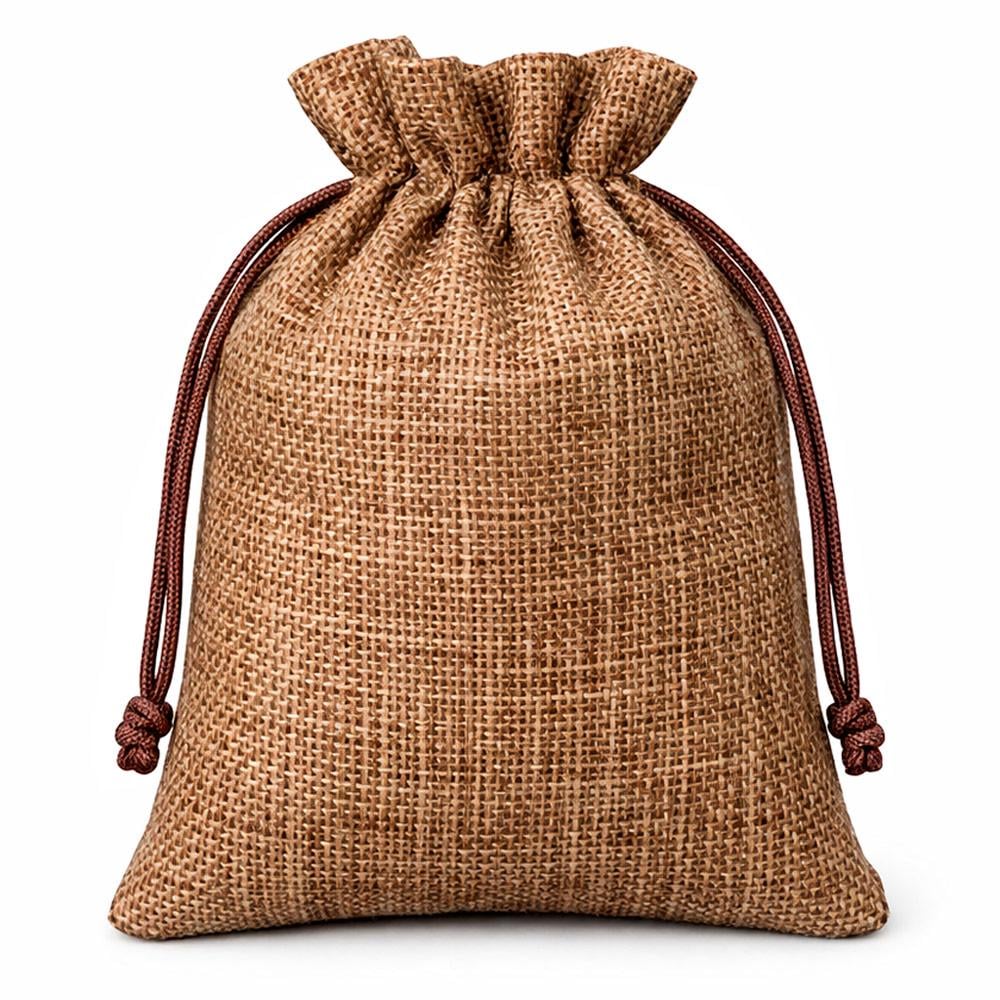 Подарочный мешочек LOSSO из мешковины 20х30 см 1 шт. Коричневый (575846419)