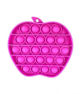 Сенсорная силиконовая игрушка пупырка антистресс Pop It фиджет Яблоко розовое