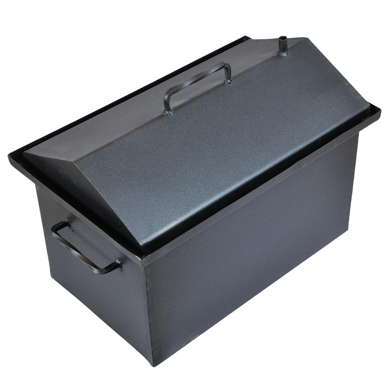 Коптильня горячего копчения 1,2 мм 520х320х290 мм крашеная Коптильня горячего копчения 1,2 мм 520х320х290 мм крашеная