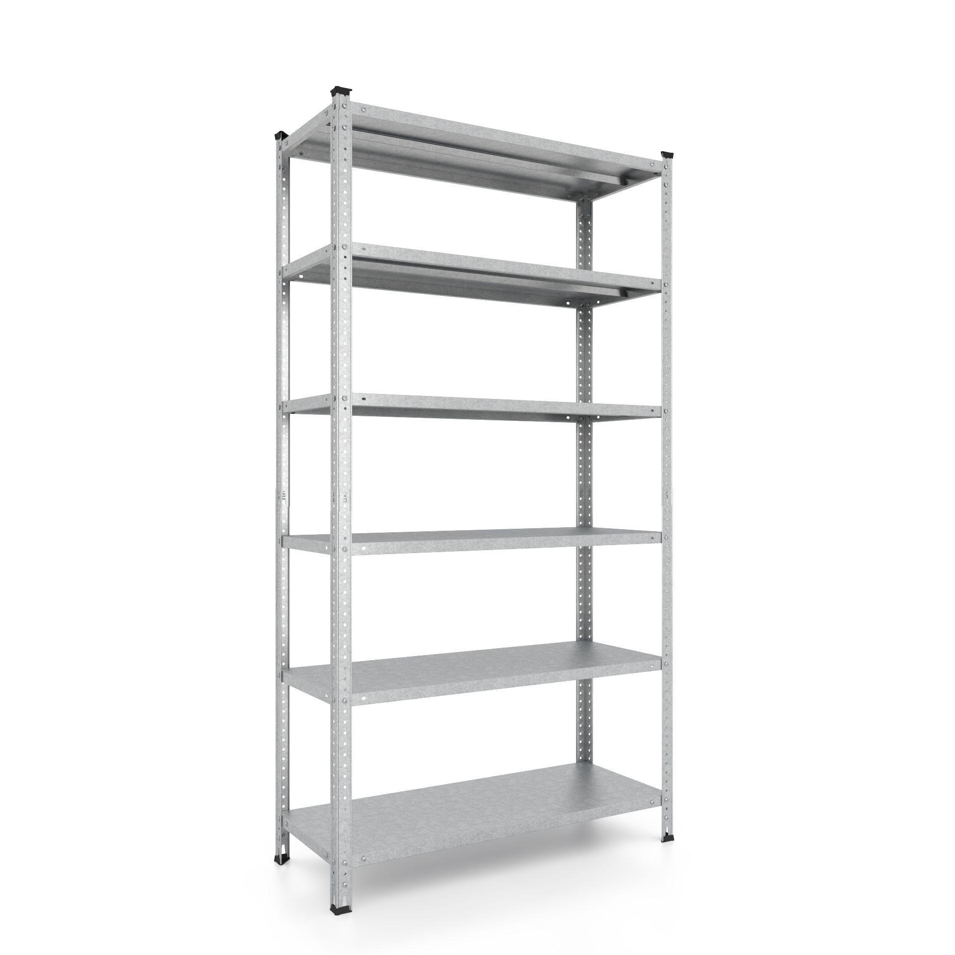 Стеллаж металлический РУНА 220х100х30 см с оцинкованным покрытием на 6 полок из металла (371940) Стеллаж металлический РУНА 220х100х30 см с оцинкованным покрытием на 6 полок из металла (371940)