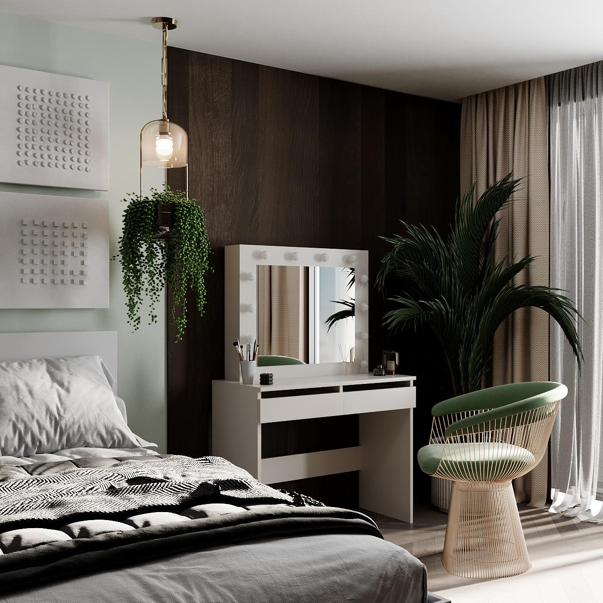 Туалетный столик Malta 940х430х1400 мм Кашемир (GATB32141400000) - фото 3 Туалетный столик Malta 940х430х1400 мм Кашемир (GATB32141400000) - фото 3