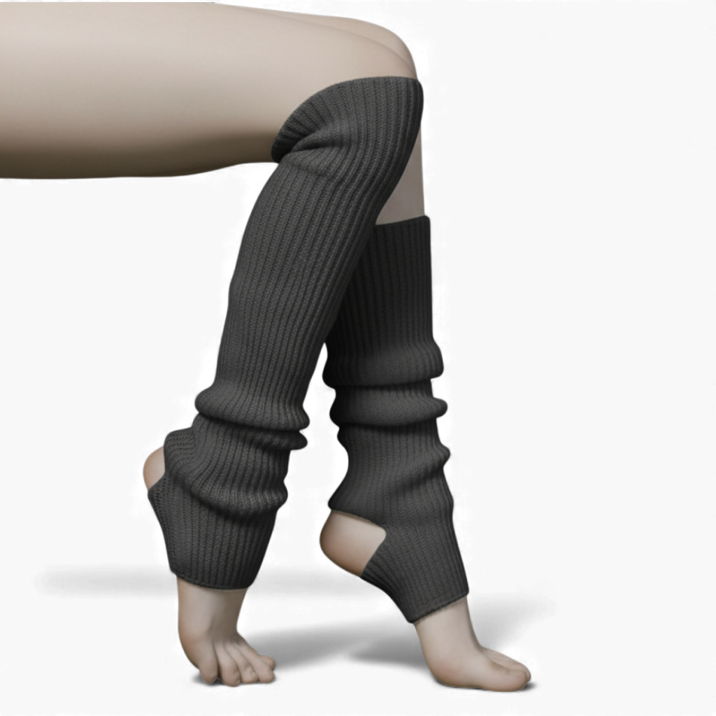 Гетры для танцев гимнастики с открытой пяткой Черный (197_1_0_2C)