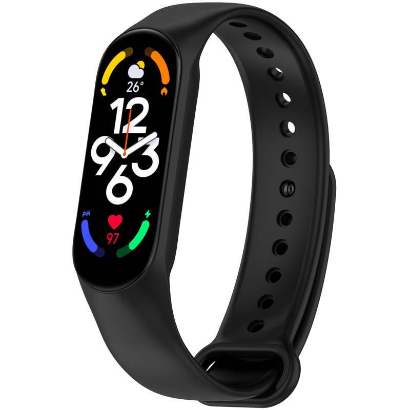 Ремінець силіконовий для Xiaomi Mi Band 7/6/5/4/3 Чорний (00000077052_23)