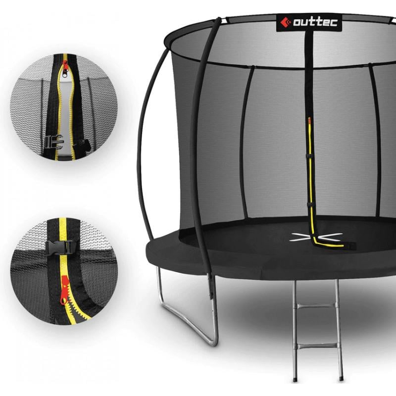 Батут Outtec Pumpkin с внутренней сеткой 12 футов 366 см Черный (408384) - фото 5 Батут Outtec Pumpkin с внутренней сеткой 12 футов 366 см Черный (408384) - фото 5