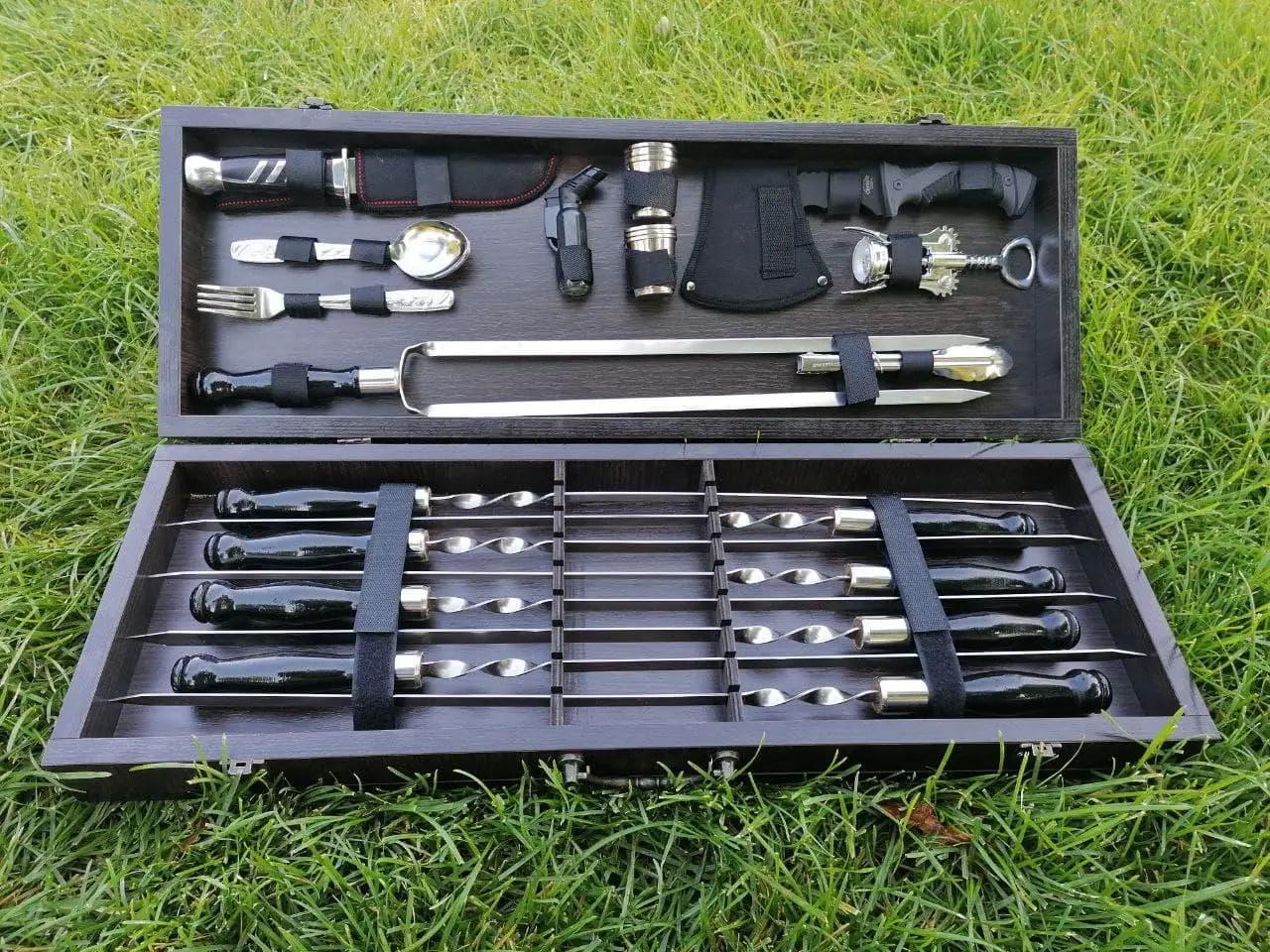 Набір шампурів Гриль у кейсі Black (10648716)