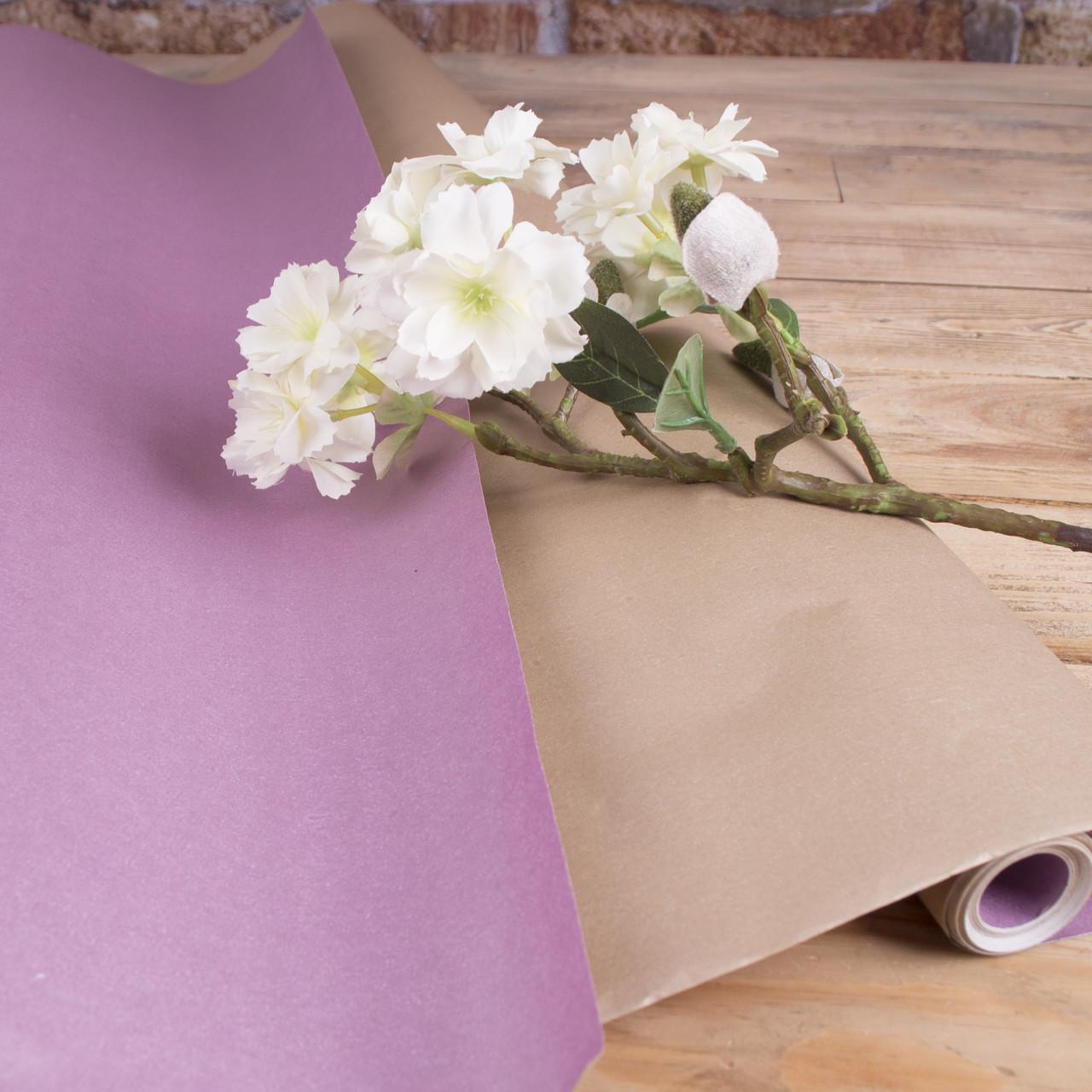 Бумага двусторонняя Фиолетовый/Бронзовый (215-27)