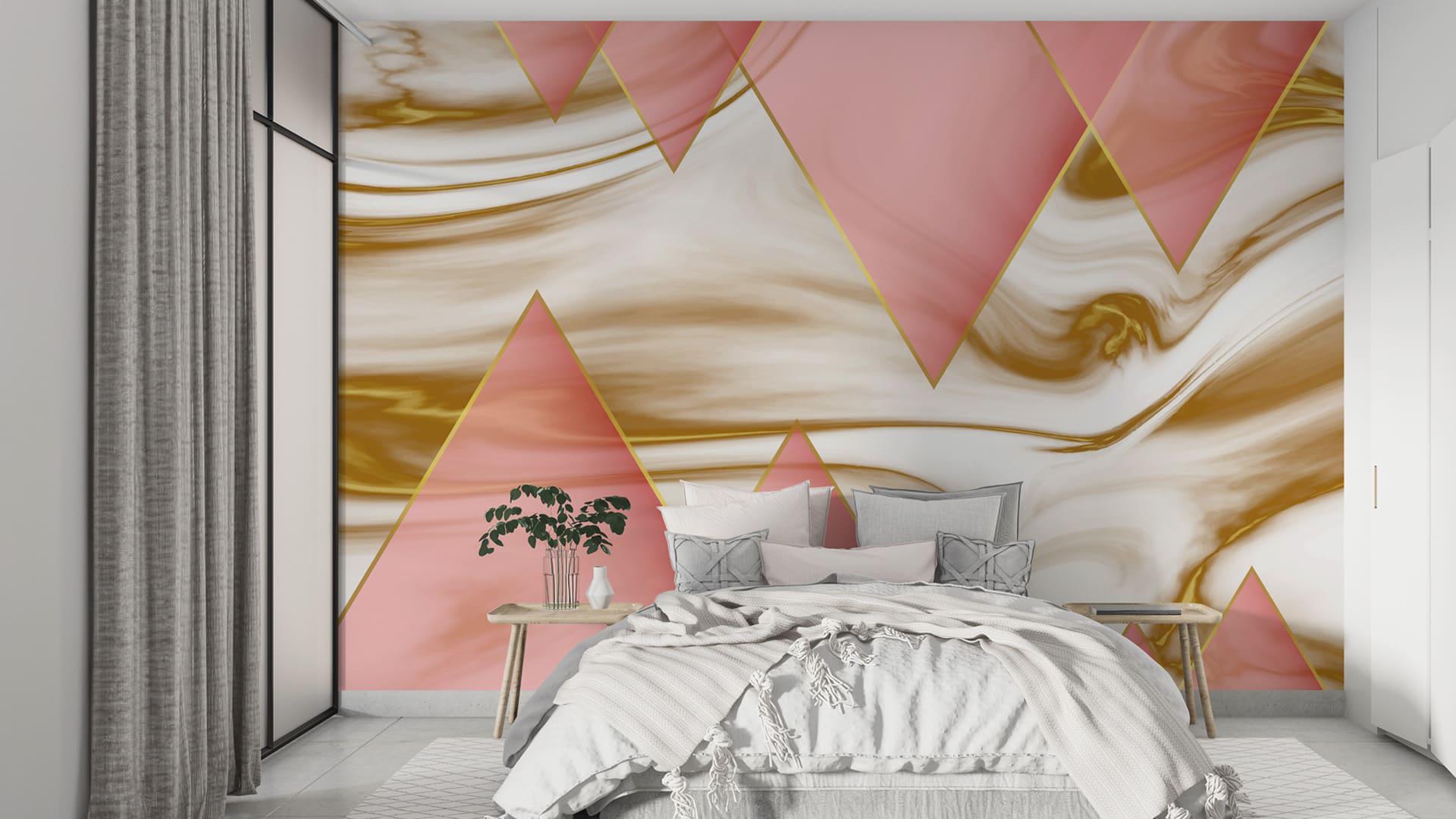 Фотообои флизелиновые Styleo Print-walls Треугольник нежности 0734 350х270 см (Pw-0734/3)