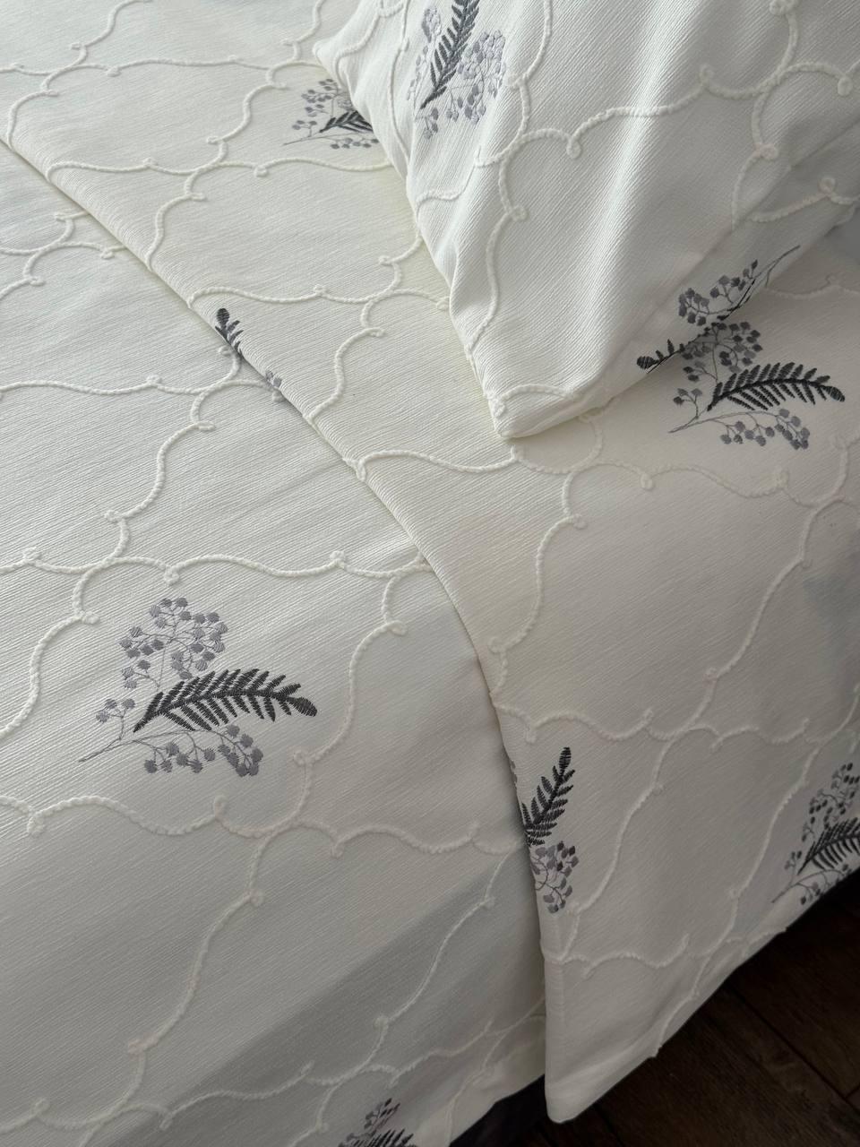 Покрывало Барокко №7 хлопок 200х250 см Молочный (55677-7-200x250cm) - фото 2